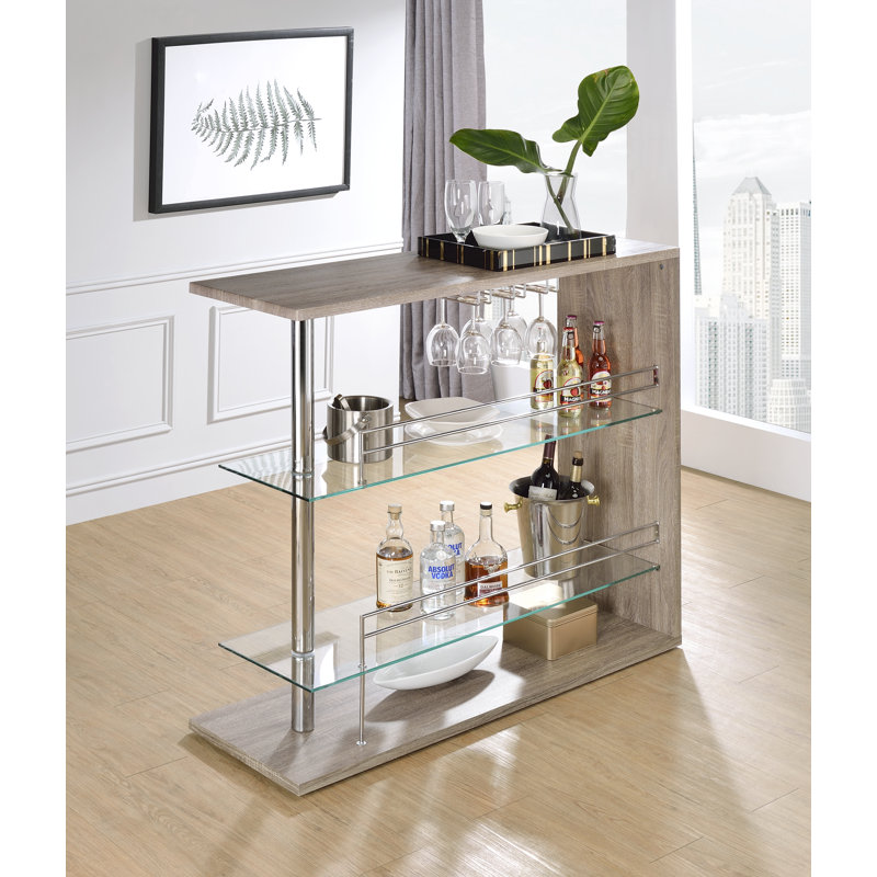 Orren Ellis Noan Bar with Wine Storage & Reviews Wayfair